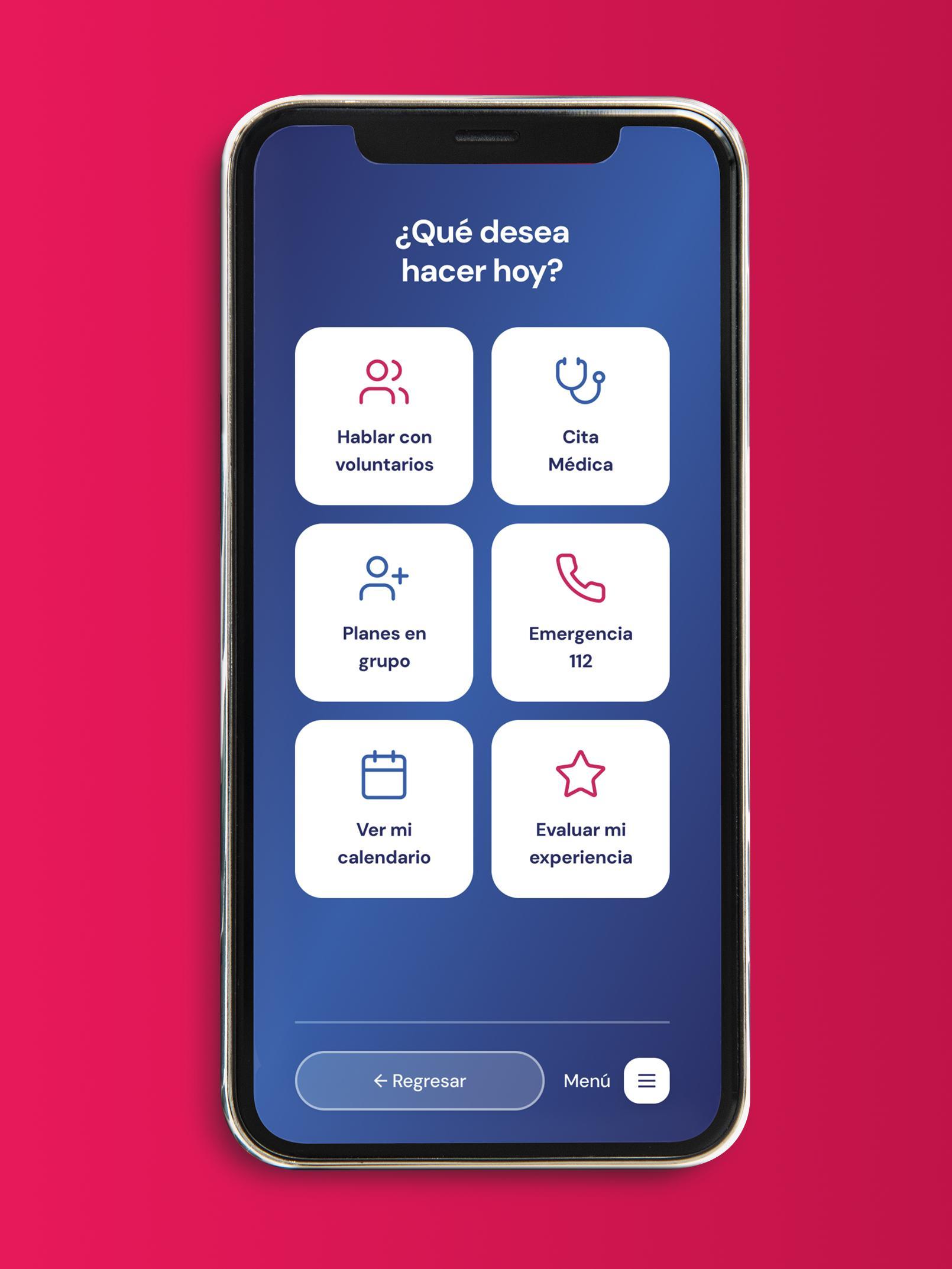 Madrid te Acompaña — Home screen