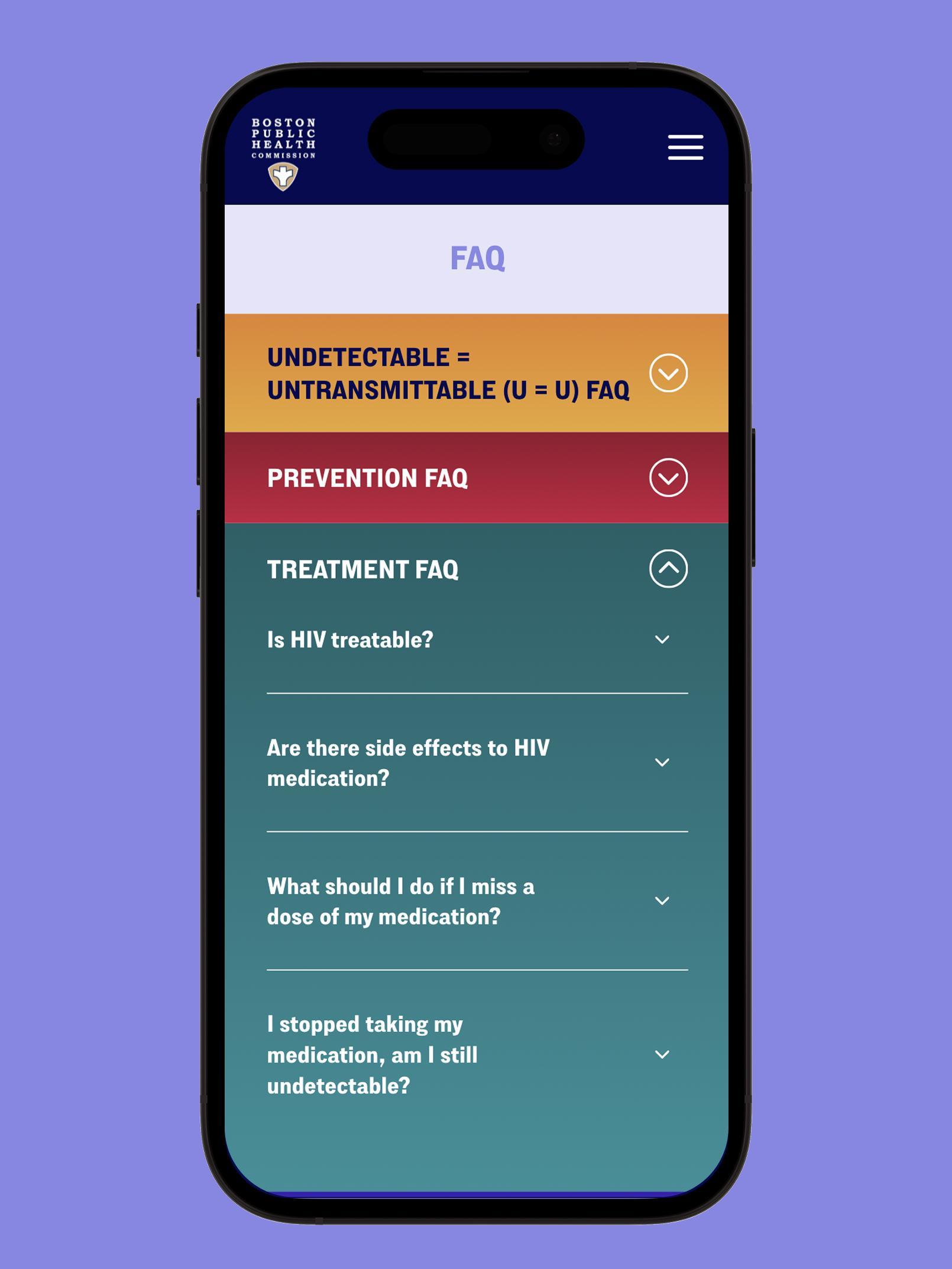 Let's Talk HIV — clinic locator interface